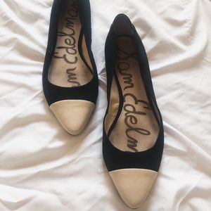 Size 6 Sam Edelman Pointed Toe Suede Flats